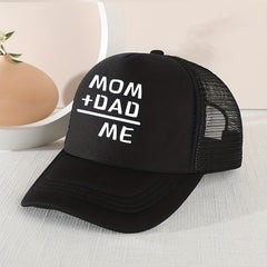 Casual MOM DAD ME Mesh Stitching Cap Sun Protection Comfortable