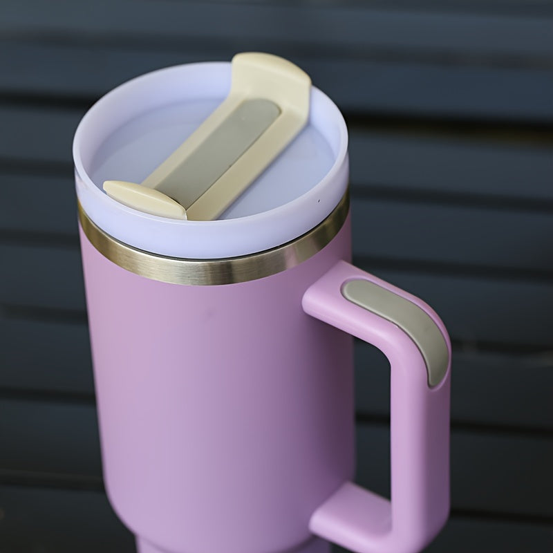 40oz Stainless Steel Insulated Tumbler Handle Warm Cold Sports Water Cup