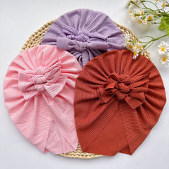 Soft Elastic Strip Flower Baby Hat For Girl