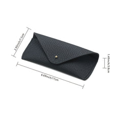 Embossed Leather Sunglasses Pouch Eyewear Case Storage Box