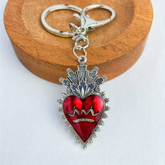 Vintage Gothic Heart Pendant Keychain Gift for Friends & Family