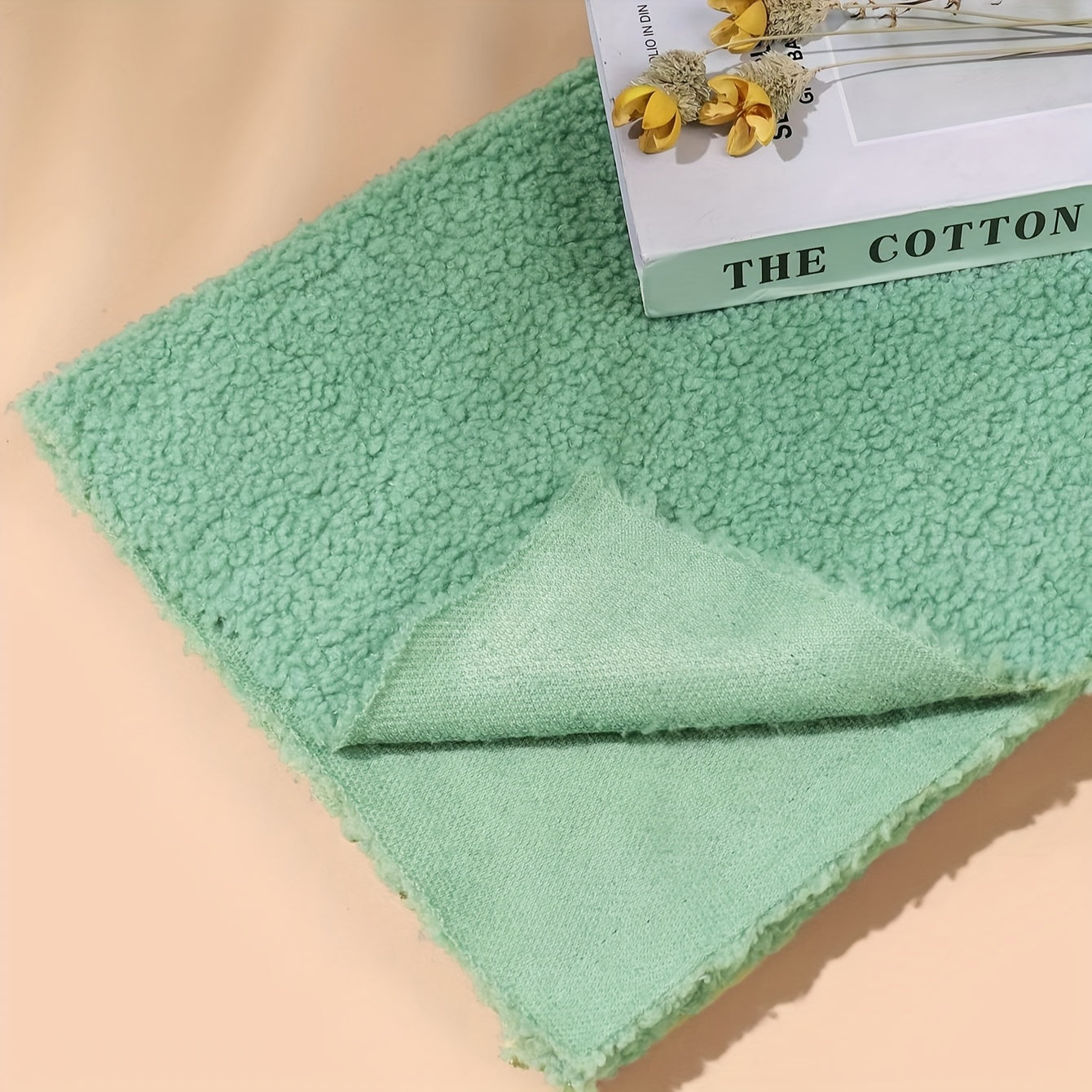 Soft Teddy Fabric Sofa Cover DIY Home Decor