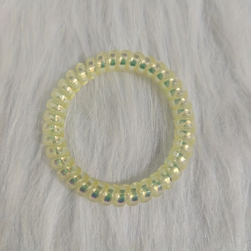 Spiral Hair Ties Ponytail Holders Coil Hair Ties for Girls Women