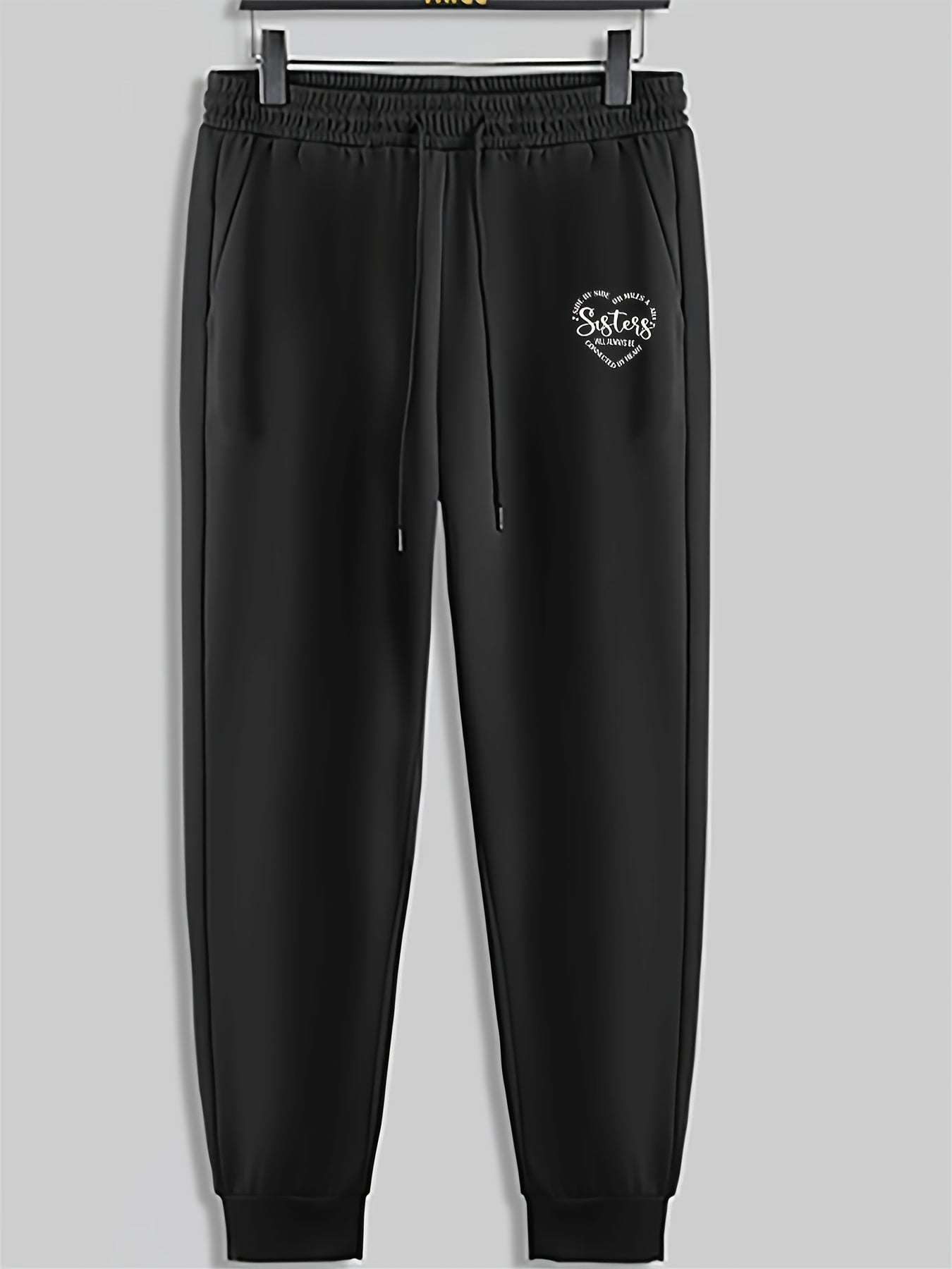 Men's Drawstring Sweatpants Casual Trousers for Spring Autumn