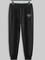 Men's Drawstring Sweatpants Casual Trousers for Spring Autumn