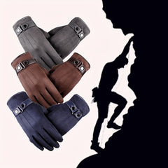 Winter Motorcycle Riding Gloves Touch Screen Windproof Warm Gloves