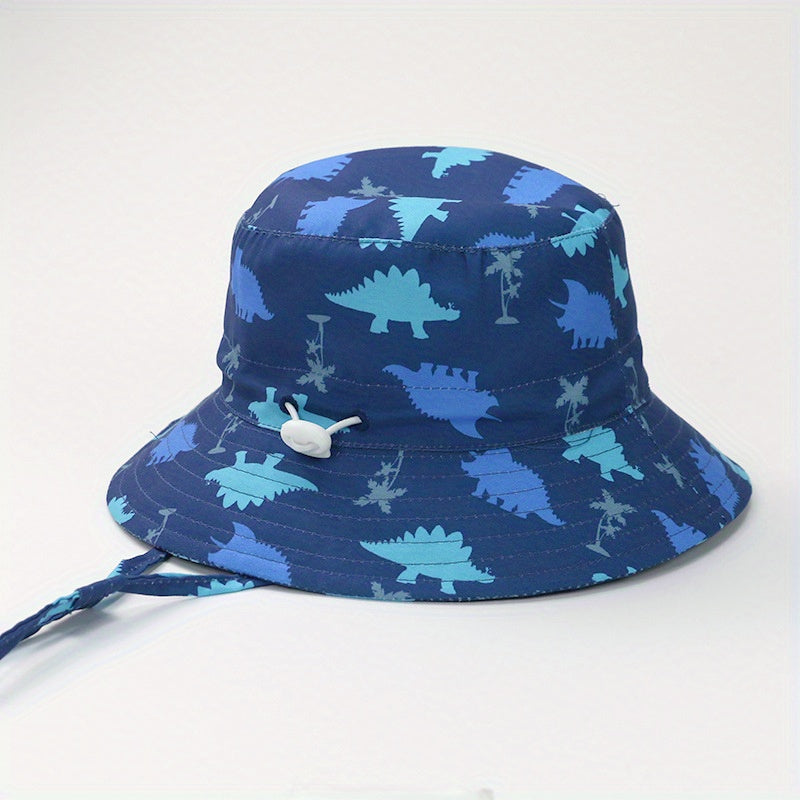 Baby Sun Hat Cartoon Dinosaur Dolphin Pattern Sun Protection Hats Toddler