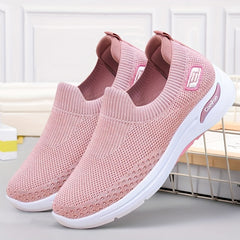 Women's Breathable Knit Slip On Sneakers Lightweight Outdoor Shoes