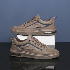 Men's Crocodile Print Lace Up Skate Shoes
