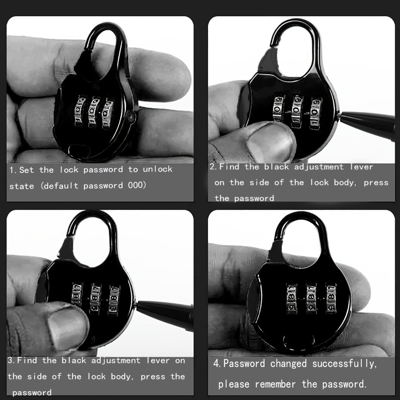 Metal Password Lock Luggage Case Lock Durable Travel Accessories