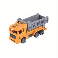 Kids Pull Back Engineering Excavator Mixing Car Model