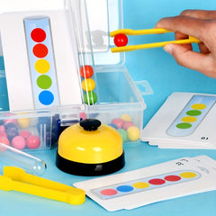 Clip Beads Test Tube Toy Rainbow Beads Game Sorting Toys Counting