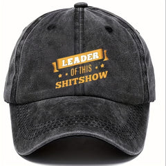 Washed Cotton Printed Letter Baseball Cap Soft Sun Hat for Men and Women