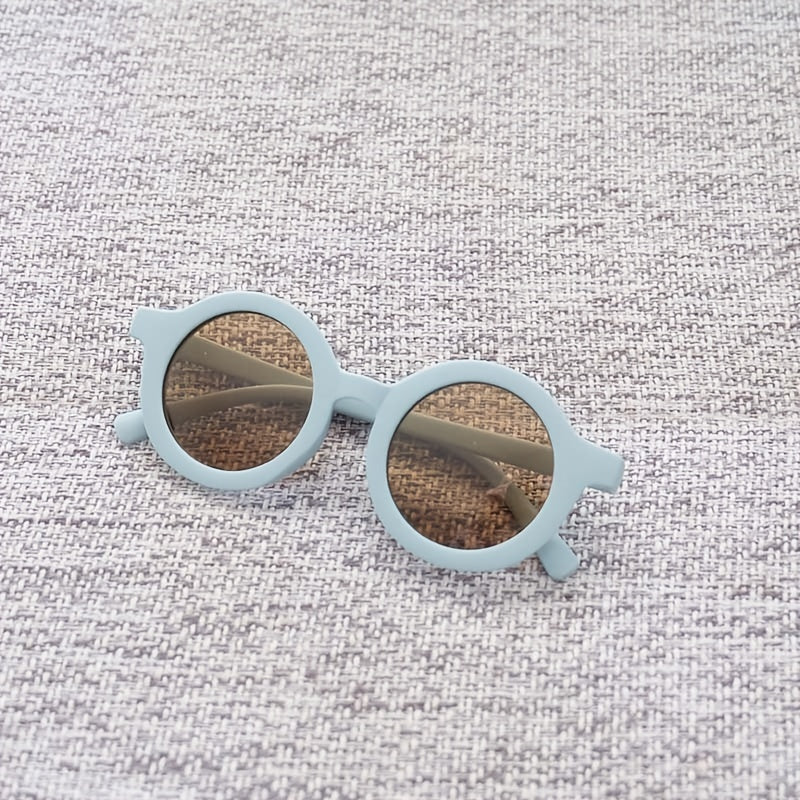 Round Frame UV Protection Girls Sunglasses for Outdoor Activities
