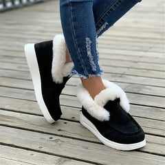 Women's Warm Non-slip Sneakers Low Top Sport Shoes