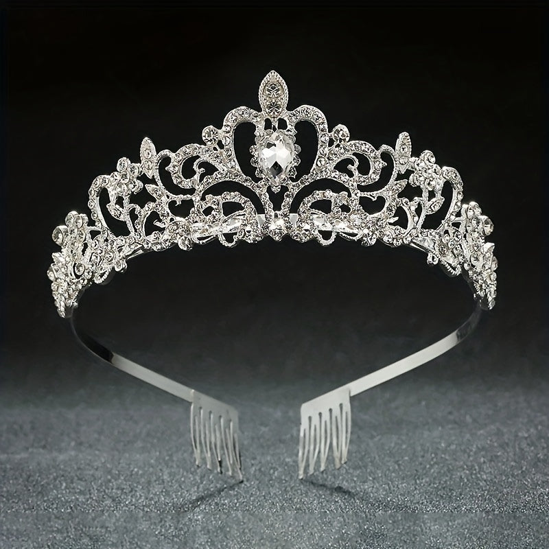 Rhinestone Crown Princess Crown Bridal Wedding Accessories