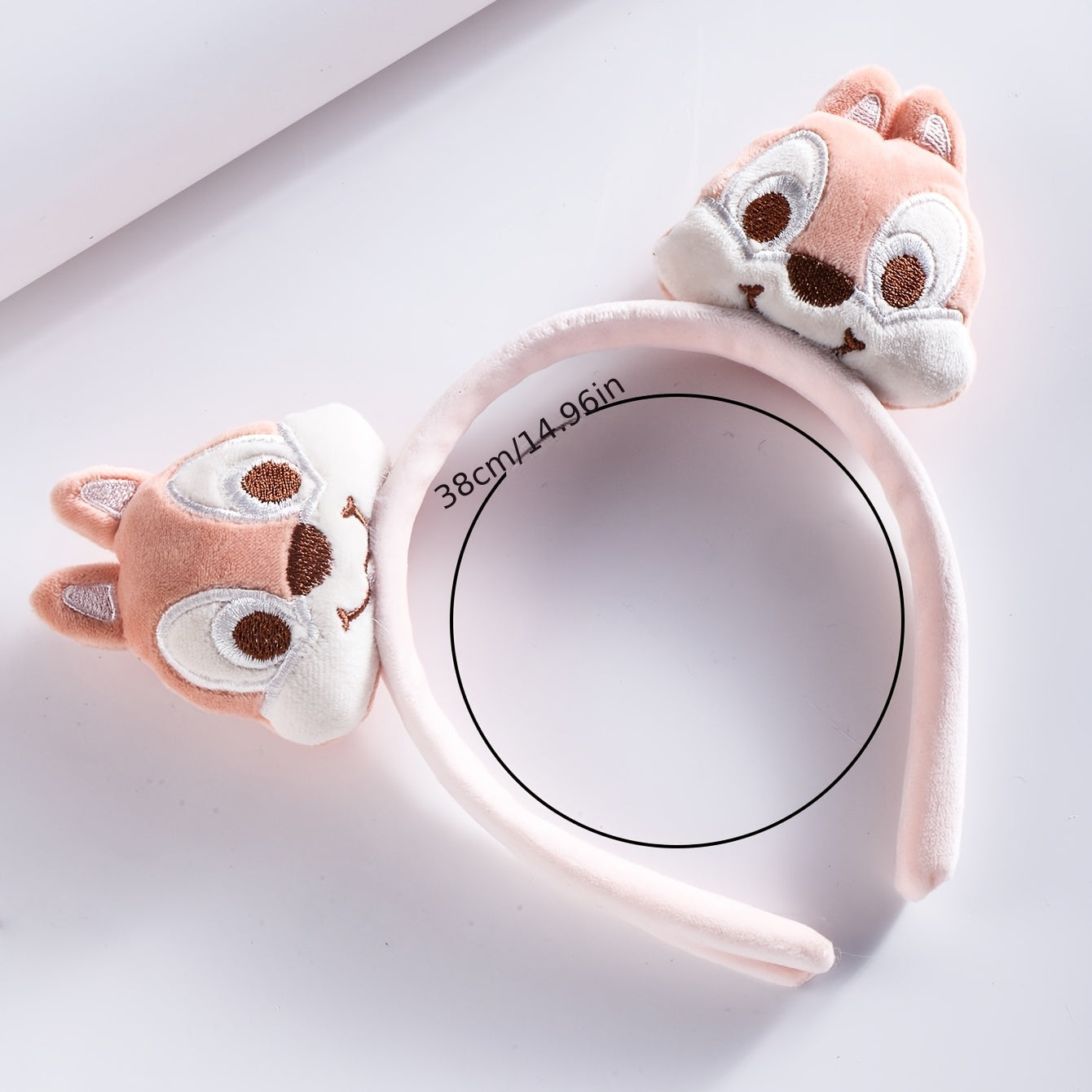 Girls Cartoon Headband with Mini Squirrel Doll Hair Accessories