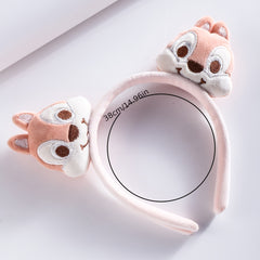 Girls Cartoon Headband with Mini Squirrel Doll Hair Accessories