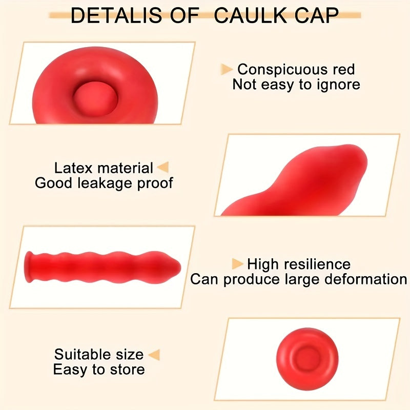 35pcs Caulk Cap Set for Sealing & Preserving Caulking Tubes