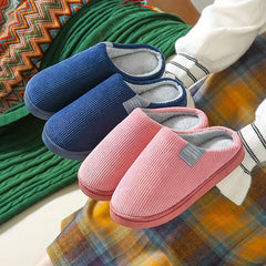 Men's Casual Warm House Slippers, Assorted Colors