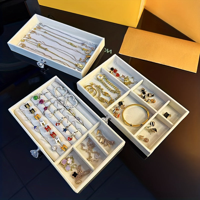 3-Drawer Acrylic Earring Jewelry Organizer