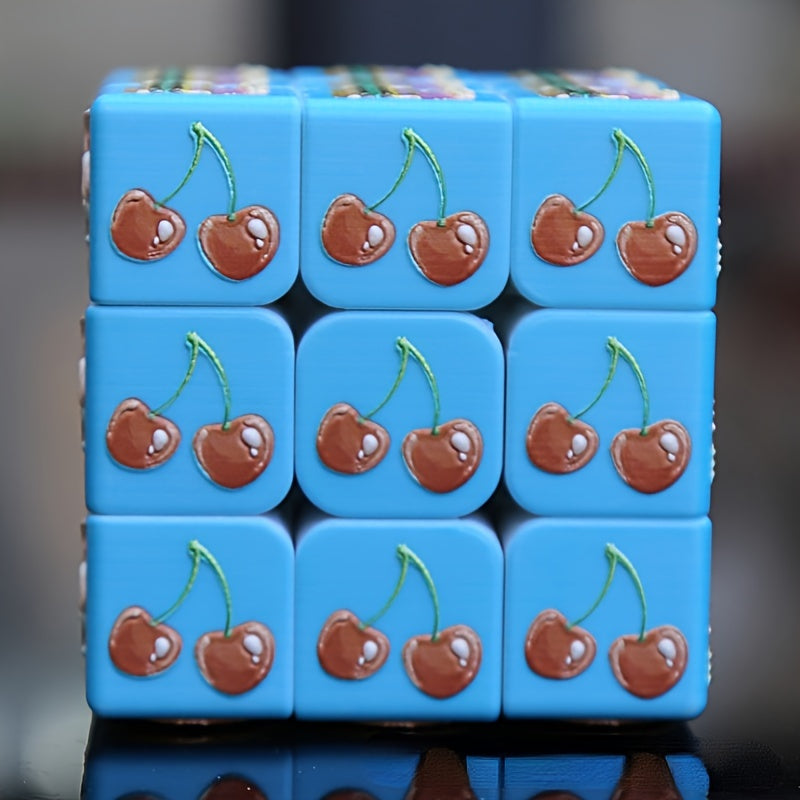 Cube 3D Relief Fruit Pattern Cube Blind 3rd Order Christmas