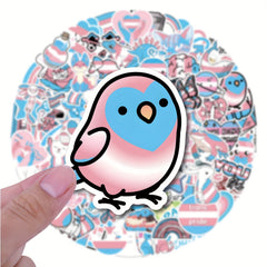 Transgender Pride Stickers 100pcs LGBT Vinyl Decals
