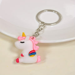 Cartoon Unicorn Keychain For Men - Backpack Gift