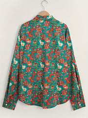 Paisley Pattern Men's Long Sleeve Shirt For Autumn