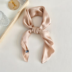 98cm Satin Head Neck Scarf Silk Feeling Hip hop Scarf For Girls