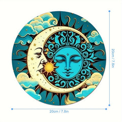 Sun & Moon Gaming Mouse Pad Non-Slip Rubber Base Waterproof for Computer Laptop