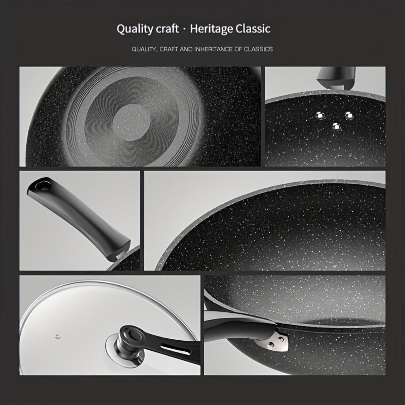 Non Stick Woks & Stir Fry Pans Chef's Pans For Gas Stove And Induction Cooker