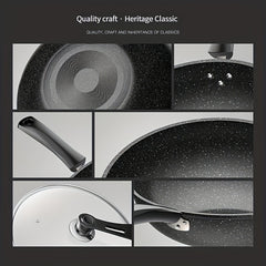 Non Stick Woks & Stir Fry Pans Chef's Pans For Gas Stove And Induction Cooker