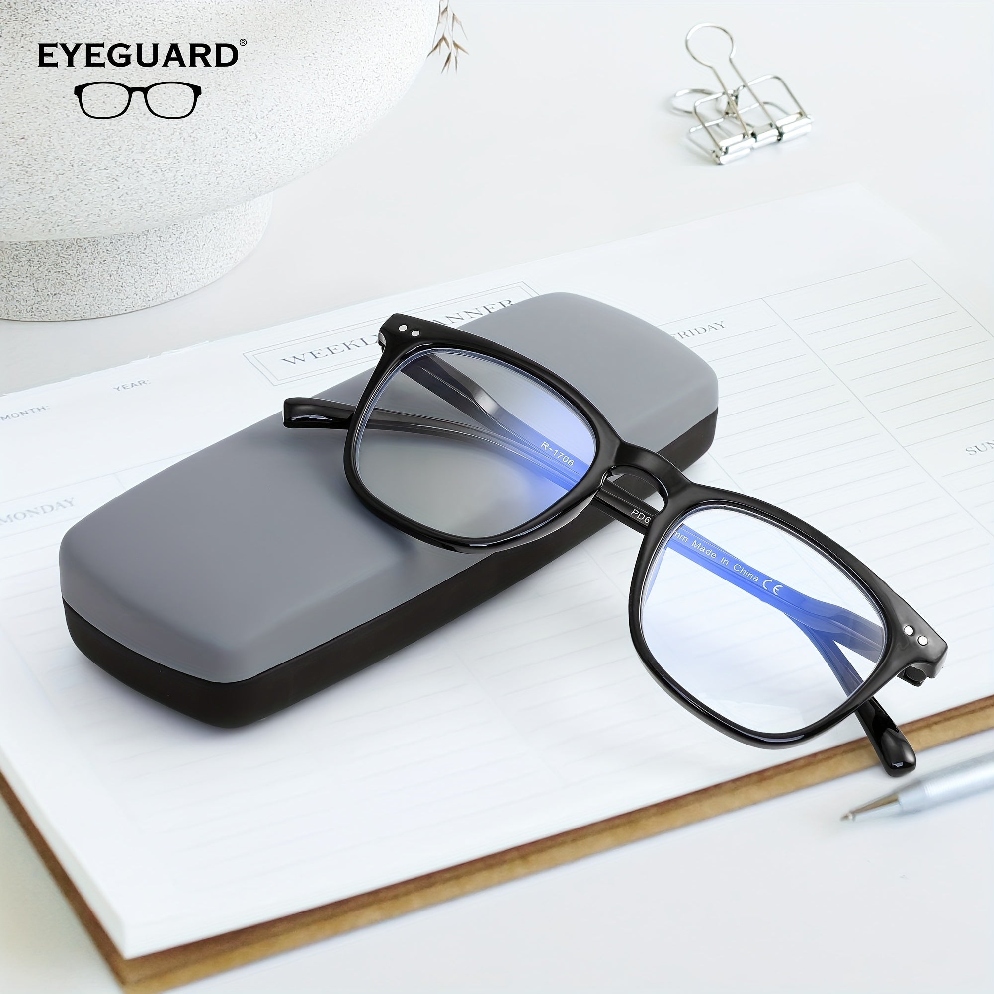 EYEGUARD Anti Rays Glasses Readers Spring Hinges UV Protection Anti Glare