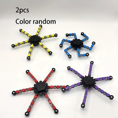 2pcs Deformable and Rotatable Fingertip Gyroscopes