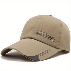 Baseball Cap Print Long Brim Cap Classic Adjustable Plain Hat