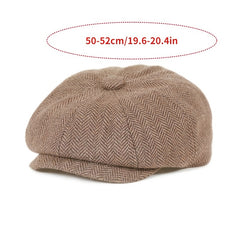 Boys Vintage Beret Newsboy Cap Flat Top Cap