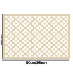 Vintage Flower Carpet Entrance Mat Living Room Bedroom