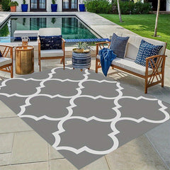 Waterproof Crystal Velvet Outdoor Rug for Patio RV Camping