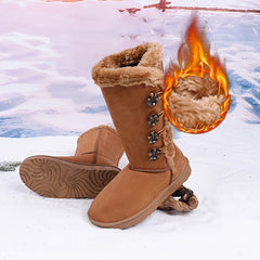 Women's Faux Fur Lined Snow Boots Winter Thermal Snow Shoes