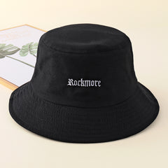 Embroidery Bucket Hat Sunscreen Fisherm
