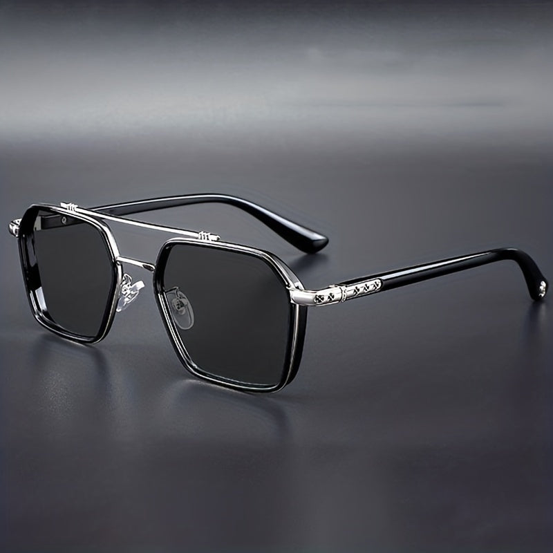 Men's Vintage Polarized Square Sunglasses UV Protection
