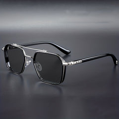 Men's Vintage Polarized Square Sunglasses UV Protection
