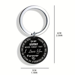 Sister Love Forever Acrylic Key Chain - From Brother