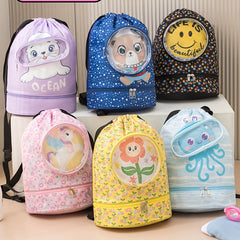 Dry Wet Separation Fitness Bag Travel Backpack Swimming Gear Storage