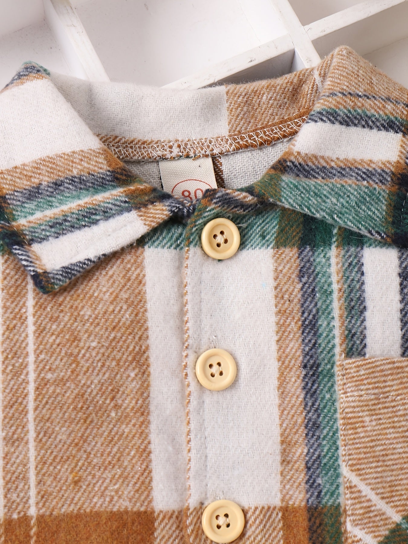 Toddler Boys Plaid Flannel Shirt Long Sleeve Button Up