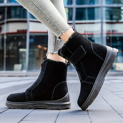 Warm Plush-Lined Snow Boots - Winter Outdoor Thermal Footwear