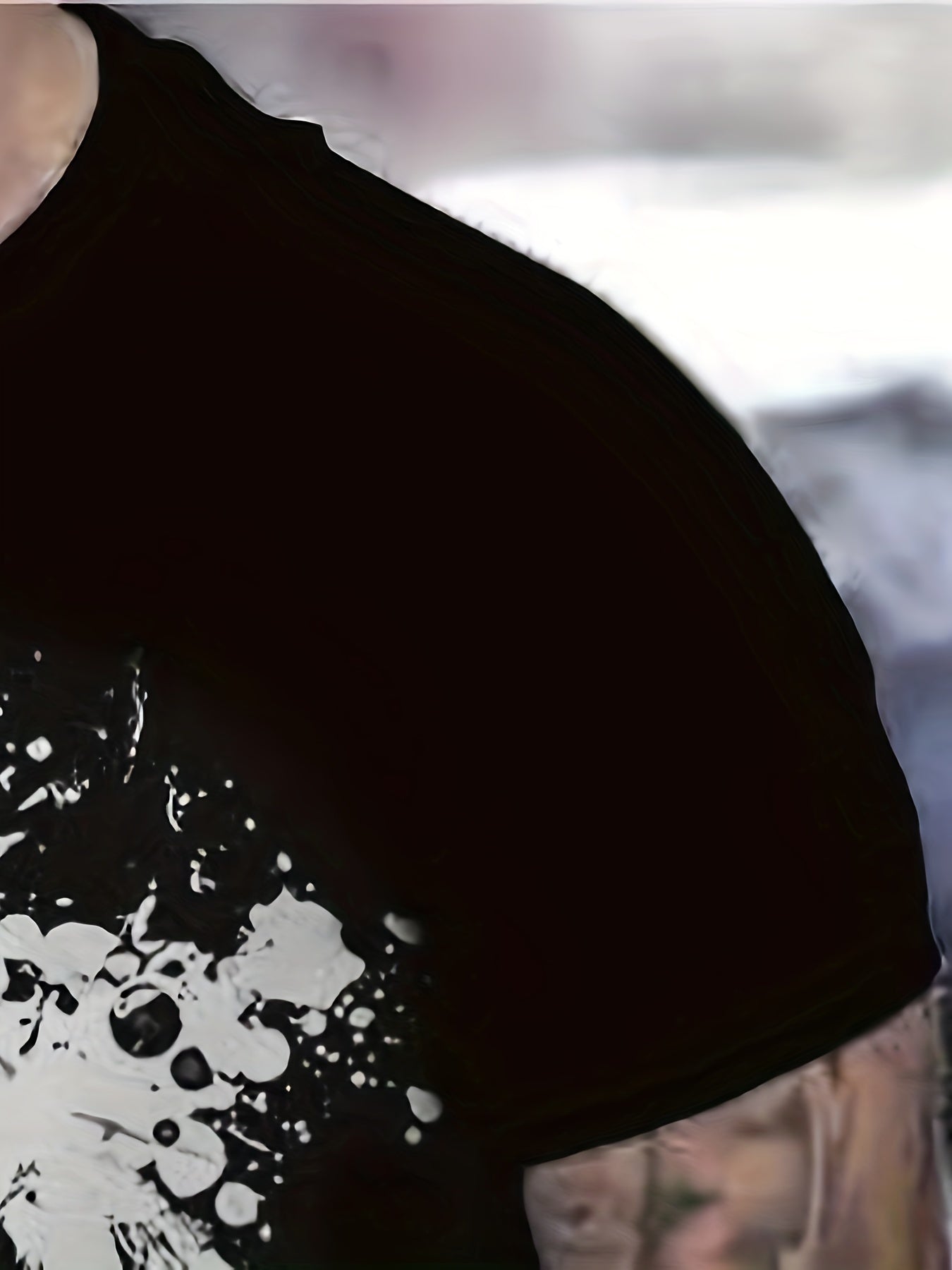 Poker Spade Pattern Men's Short Sleeve Graphic Tee