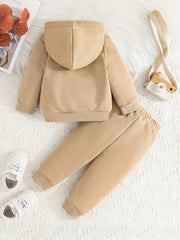 Baby Boys Casual Hooded Sweatshirt Trousers