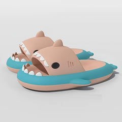 QYA Unisex Shark Slippers Block Cloud Slides Anime Lightweight Shoes